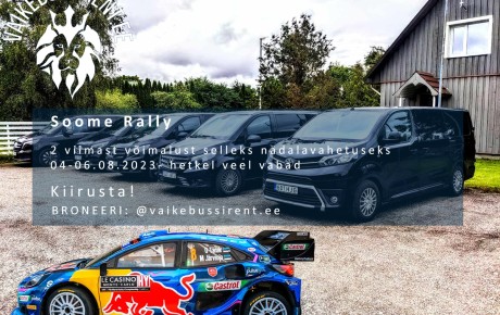 Soome Rally 2023- 2 viimast võimalust selleks nädalavahetuseks